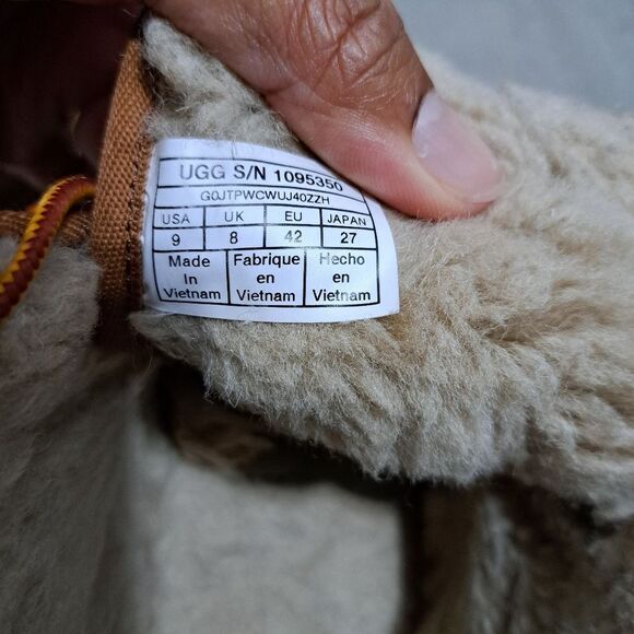 Ugg Australia Men's Neumel Lace Up Leather Winter Boots Size 9 Chestnut - Picture 11 of 15